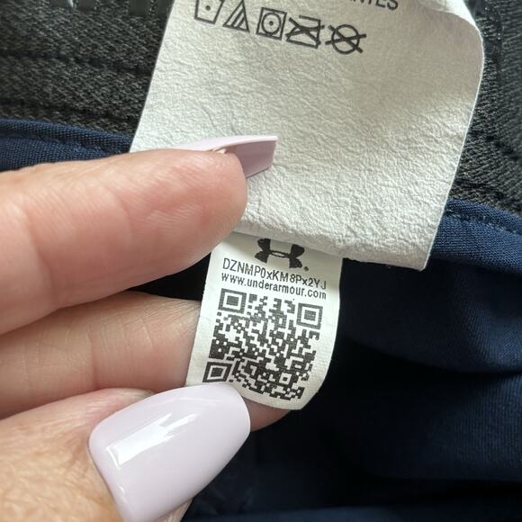 Under Armour UA Mens Shorts 40 Blue Performance Golf Grip Waist Tech Drive - Picture 4 of 10